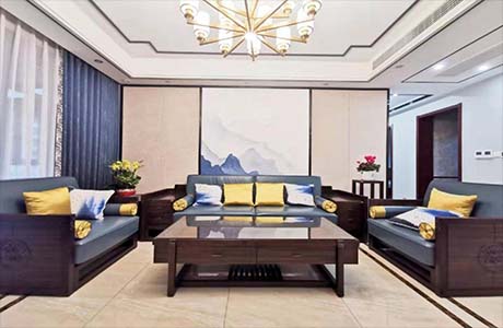 象嶼瓏庭新中式實(shí)景圖